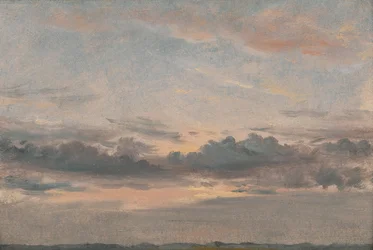 Studio di nuvole, tramonto