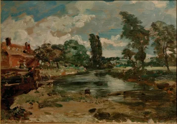 Il mulino di Flatford visto dalla chiusa