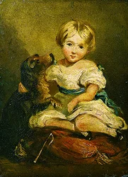 Ragazza con un cane