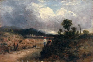 Scena stradale (olio su tela)
