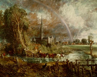 Cattedrale di Salisbury dai prati, 1831