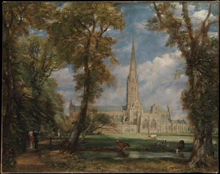 La Cattedrale di Salisbury vista dai giardini del vescovo