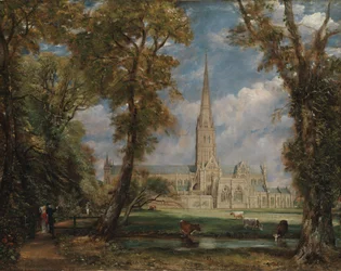 Cattedrale di Salisbury dai terreni del vescovo
