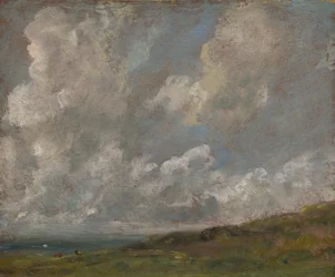 Studio di nuvole su un paesaggio, c.1821-22