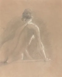 Studio di un nudo femminile visto da dietro