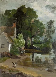 La casa di Willy Lott, vicino al mulino di Flatford, c.1811