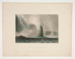 Cascate del Niagara dal traghetto, illustrazione per Nathaniel Parker Willis