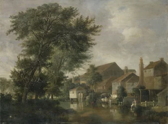 Scena di un Fiume, possibilmente a Norwich