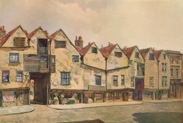 Antichi tenementi in Bermondsey Street, Bermondsey, Londra, 1886