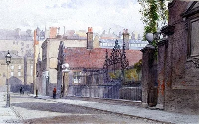 Ospedale Emmanuel, Buckingham Gate, vista dalla strada