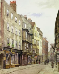 Holywell Street guardando a ovest, 1882