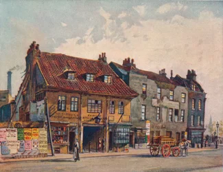 Case sul lato ovest di Church Street, Lambeth, Lambeth Bridge Road, Londra