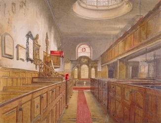 Interno della Holy Trinity, Minories, Londra
