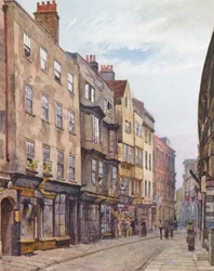 Londra perduta: Holywell Street, guardando a ovest