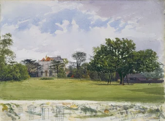 Vista laterale della Turret House, Lambeth, 1880