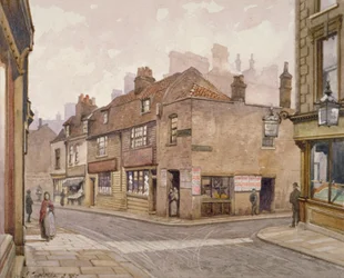Il pub The Angel, Bermondsey, Londra, 1887