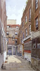 Vista di Apollo Court, Fleet Street, Città di Londra