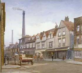 Veduta di Mint Street, Southwark, Londra, 1884