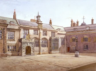 Veduta della Pensioners Hall di Sutton, Charterhouse, Londra