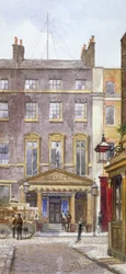 Vista del New Royalty Theatre, Dean Street, Westminster, Londra, 1882