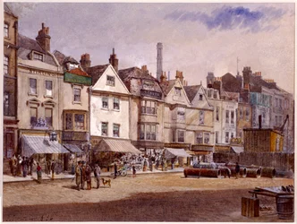 Whitechapel High Street, Stepney, Londra, 1884