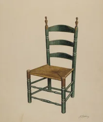 Sedia a schienale a scala, c. 1939