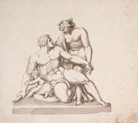 Studio di un gruppo scultoreo: Marte, Venere e Cupido