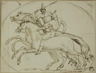 Due guerrieri a cavallo