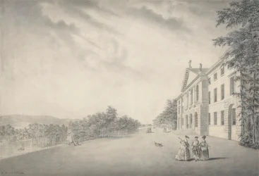 Vista Est di West Wycombe House, Buckinghamshire