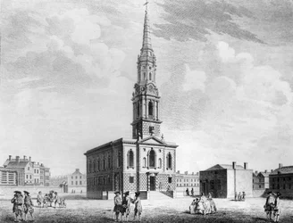 Vista nord-ovest della chiesa di St Giles in the Fields