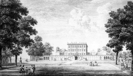 La facciata del giardino di Cliveden House nella contea di Bucks, 1753