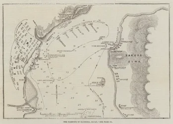 Il porto di Kagosima, Giappone