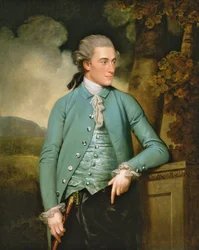 Ritratto di John Mortlock di Cambridge e Abington Hall, Great Abington, Cambridgeshire, 1779