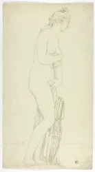 Statua antica di Venere in piedi