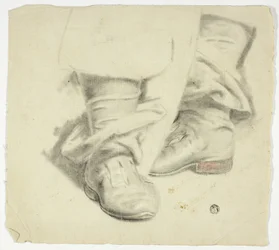 Stivali di figura in piedi del XVII secolo