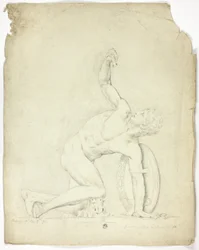 Guerriero ferito dalla statua a Roma