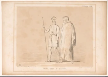 Caricatura con Lord Lincoln e Sir Robert Peel (serie: Schizzi di HB)