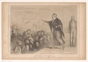 Caricatura di Sir Robert Peel come mago