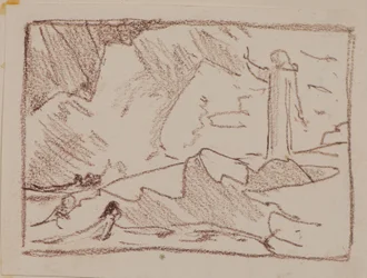 Columba benedice le sirene (matita)