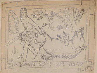 Diarmuid uccide il cinghiale