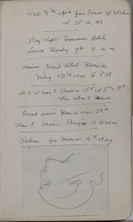 Quaderno di schizzi contenente 60 schizzi e illustrazioni, scritti sulla pittura a tempera e artisti tra cui Botticelli
