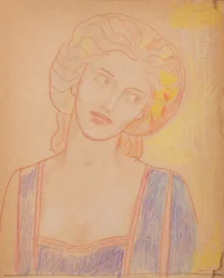 Senza titolo [Figura femminile medievale]