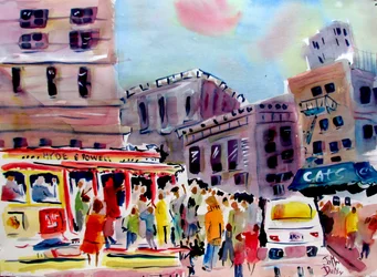 Il vivace tram di San Francisco