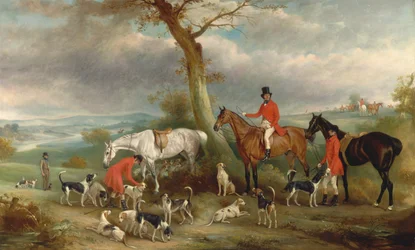 Thomas Wilkinson, M.F.H., con i Foxhound di Hurworth