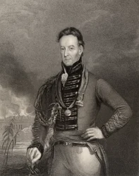 Sir Charles Shipley, Governatore di Grenada, inciso da H. Cook, da 