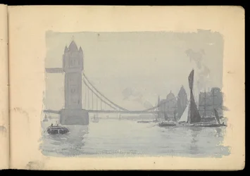 Scena del Tamigi a Londra, taccuino