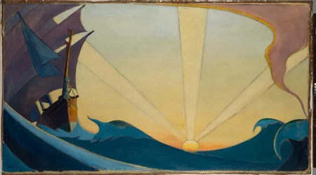 Il Cutty Sark al tramonto, inizio XX secolo