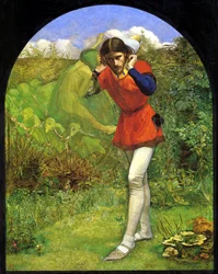Ferdinando stregato da Ariel. Dipinto di John Everett Millais
