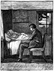 Illustrazione per la poesia Ultime Parole di Owen Meredith, 1860