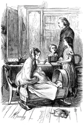 Scena da Framley Parsonage di Anthony Trollope, 1860